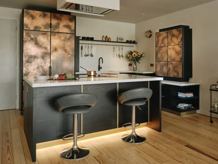 View of How Metallic Finishes Transform Modern Brisbane Interiors